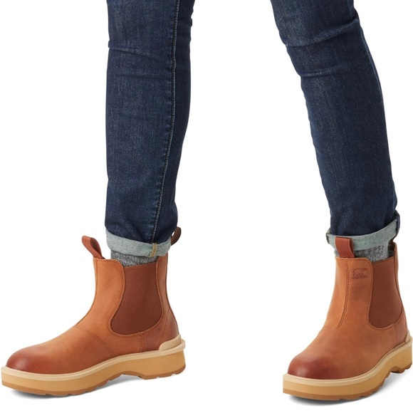 🆕 Sorel Women's Hi-Line Chelsea Boots - Scorch, Tawny Buff, Size 7 - Picture 3 of 15